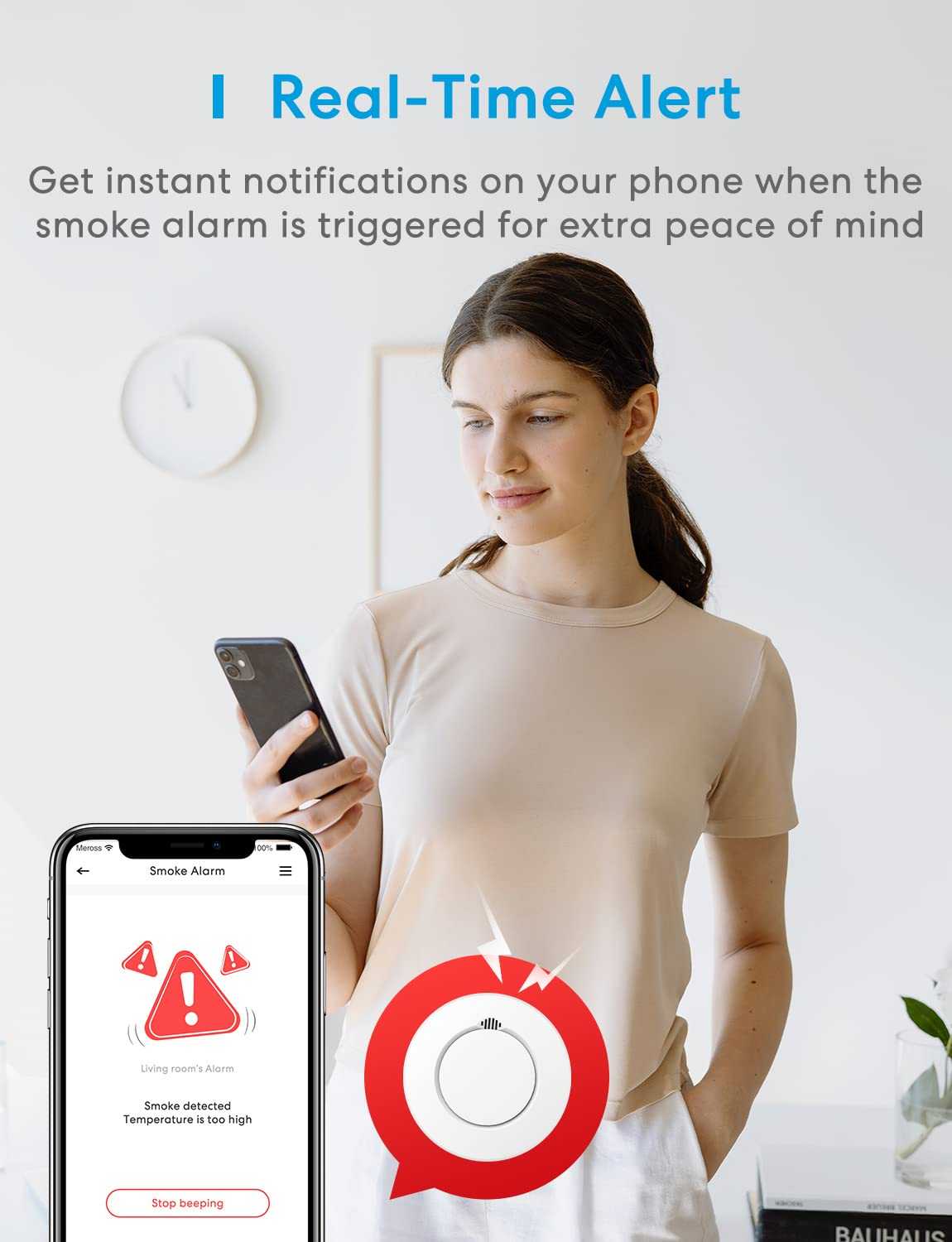 Meross GS559A Rauch-/ Feuermelder Starter Kit inkl. Hub, 3er Set - Erkennt Rauch, Überhitzung und kompatibel mit Apple HomeKit und SmartThings Mesch Shop Meross GS559A Rauch-/ Feuermelder Starter Kit inkl. Hub, 3er Set - Erkennt Rauch, Überhitzung und kompatibel mit Apple HomeKit und SmartThings Mesch Shop